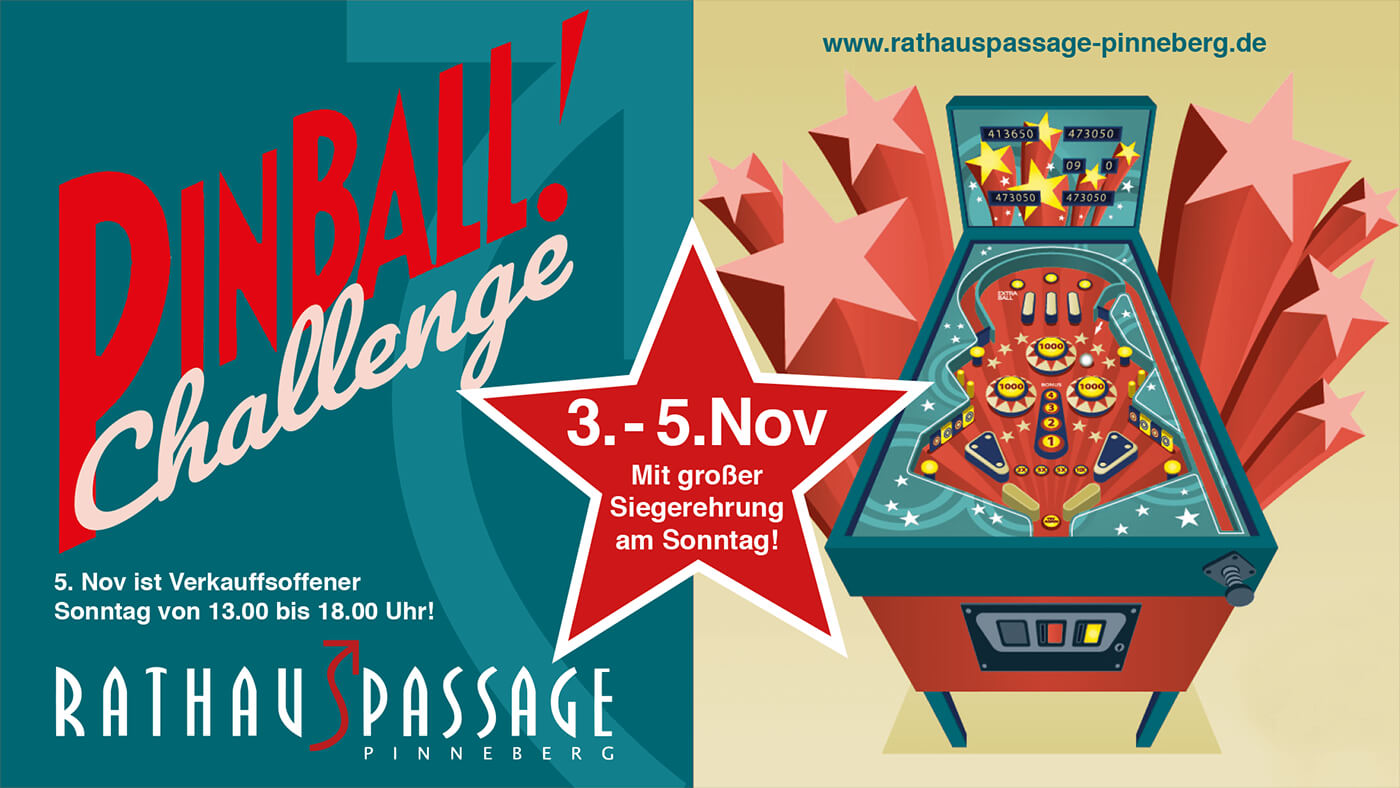 Rathauspassage Pinneberg Pinball Challenge 2017 Rathauspassage